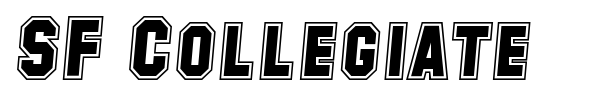 SF Collegiate font preview
